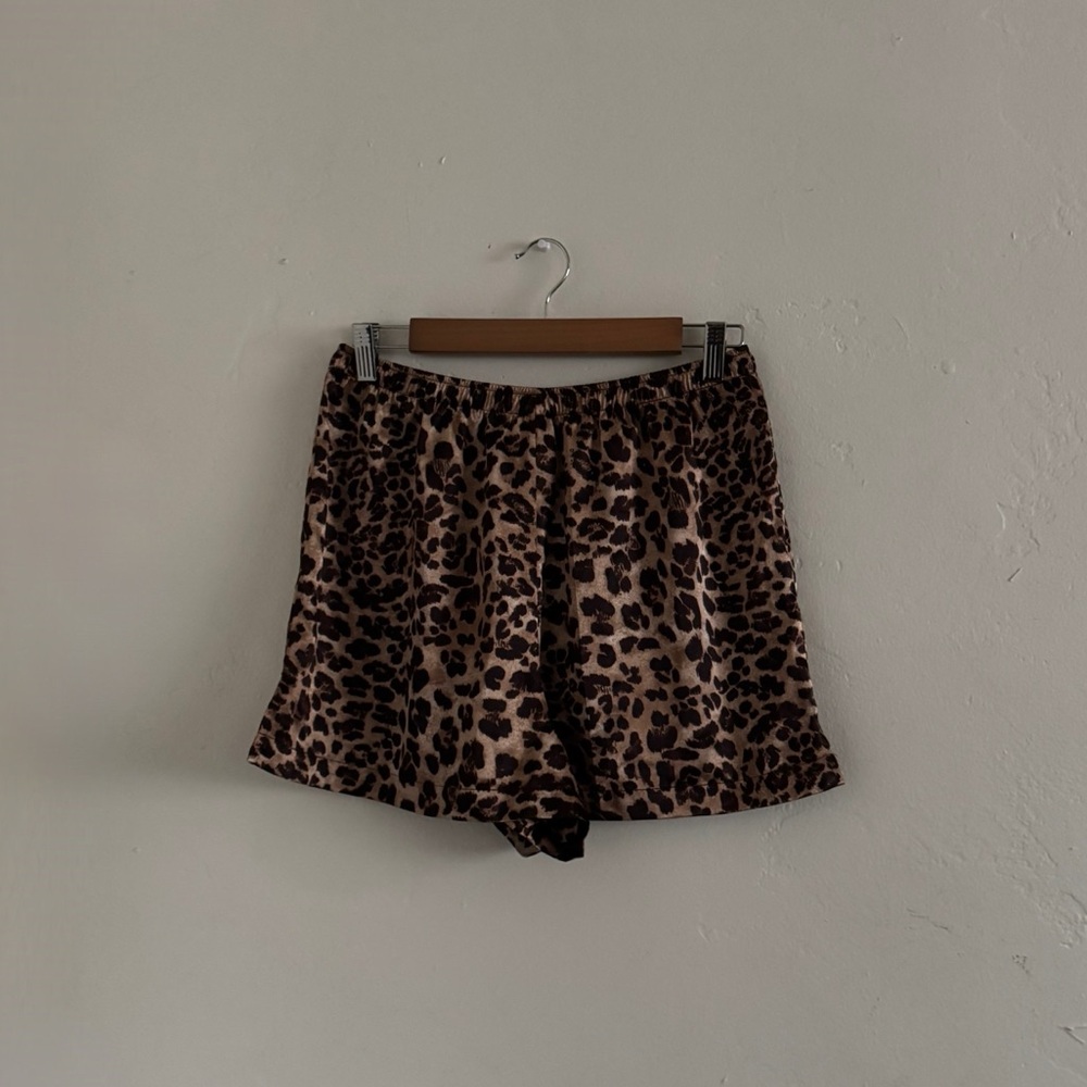 leopard print shorts